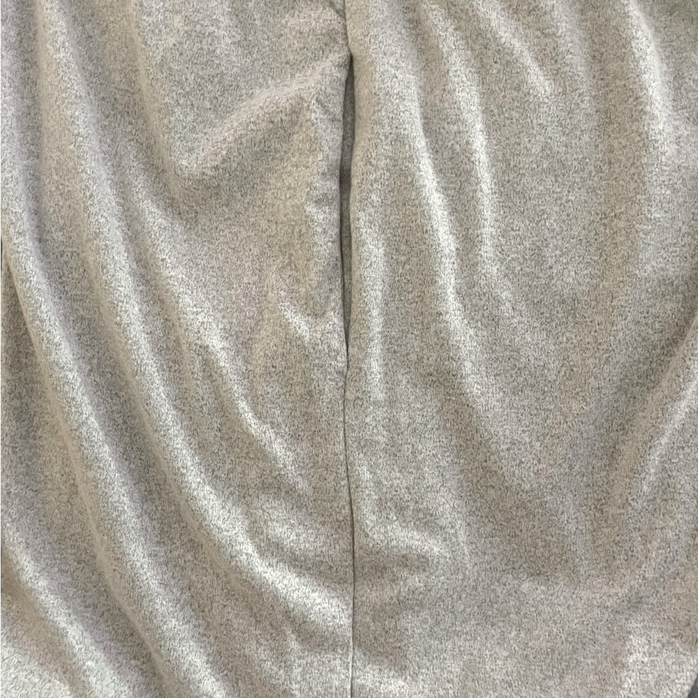 Sz L(8-10) ladies Shein Gray Wide-Leg Sweatpants with pockets &drawstring fleece - Picture 11 of 11